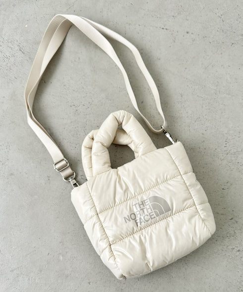 THE NORTH FACE(ザ・ノースフェイス)/2WAY メタリック ミニ ショルダーパデットバッグ/PLUMPY TOTE BAG | IM1233037 | ダークブラウン