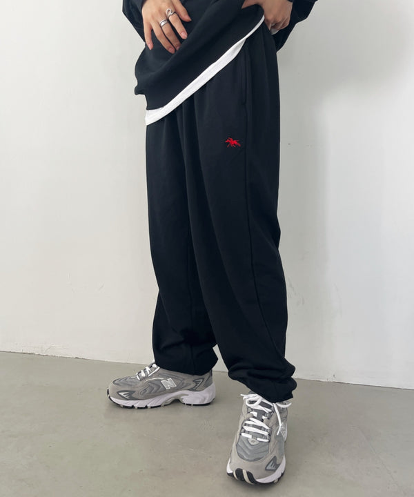 【POLO CHAMPS/ポロチャンプス】 別注 ワンポイント刺繍 スウェットパンツ セットアップ対応 | CL2233460 | ブラック