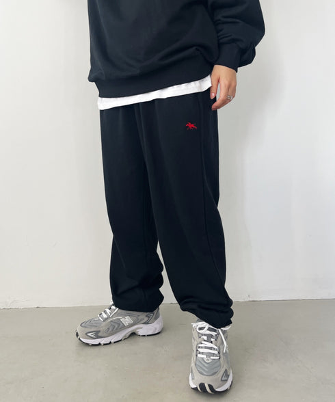 【POLO CHAMPS/ポロチャンプス】 別注 ワンポイント刺繍 スウェットパンツ セットアップ対応 | CL2233460 | ブラック