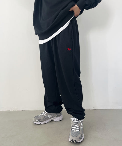 【POLO CHAMPS/ポロチャンプス】 別注 ワンポイント刺繍 スウェットパンツ セットアップ対応 | CL2233460 | ブラック