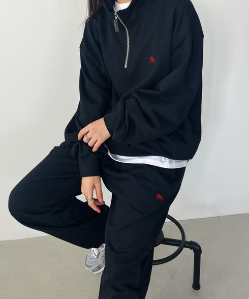 【POLO CHAMPS/ポロチャンプス】 別注 ワンポイント刺繍 スウェットパンツ セットアップ対応 | CL2233460 | ブラック