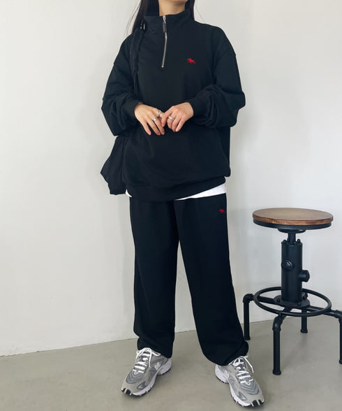 【POLO CHAMPS/ポロチャンプス】 別注 ワンポイント刺繍 スウェットパンツ セットアップ対応 | CL2233460 | ブラック