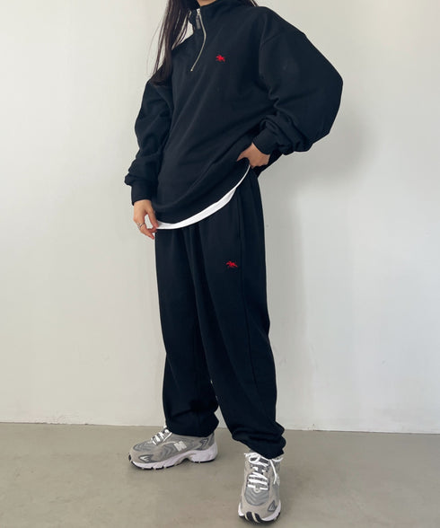 【POLO CHAMPS/ポロチャンプス】 別注 ワンポイント刺繍 スウェットパンツ セットアップ対応 | CL2233460 | ブラック