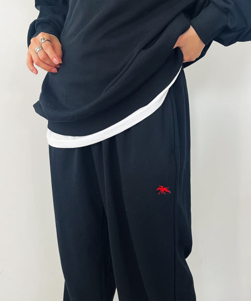 【POLO CHAMPS/ポロチャンプス】 別注 ワンポイント刺繍 スウェットパンツ セットアップ対応 | CL2233460 | ブラック