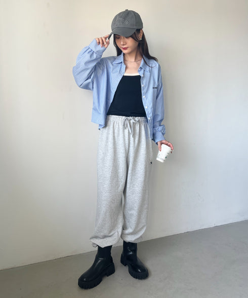 【POLO CHAMPS/ポロチャンプス】 別注 ワンポイント刺繍 スウェットパンツ セットアップ対応 | CL2233460 | グレー