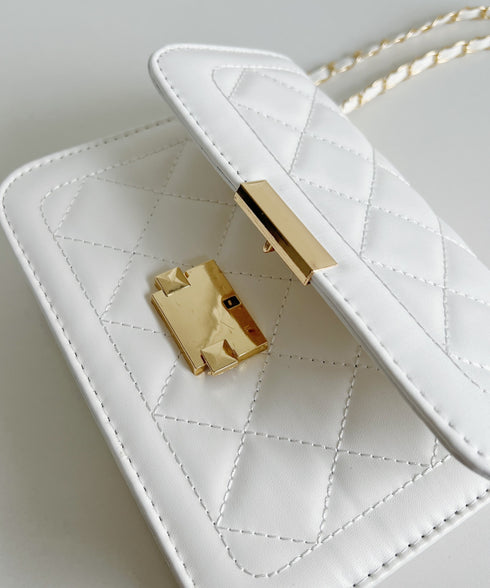 キルティングチェーンショルダーバッグ | LO1233472 | ホワイト