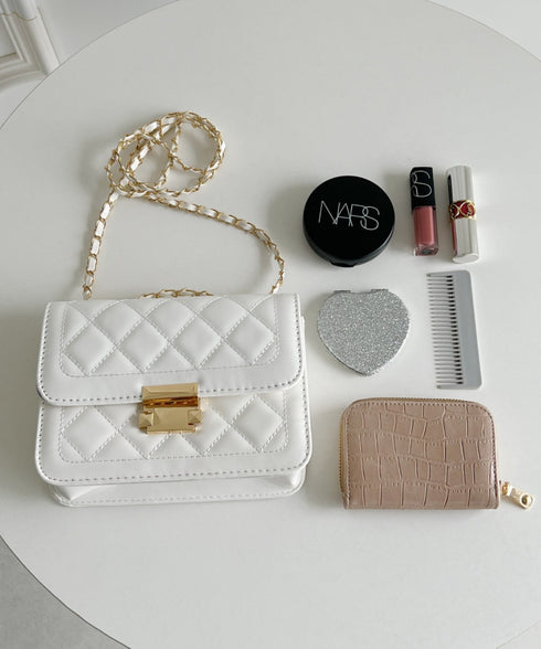 キルティングチェーンショルダーバッグ | LO1233472 | ブラック