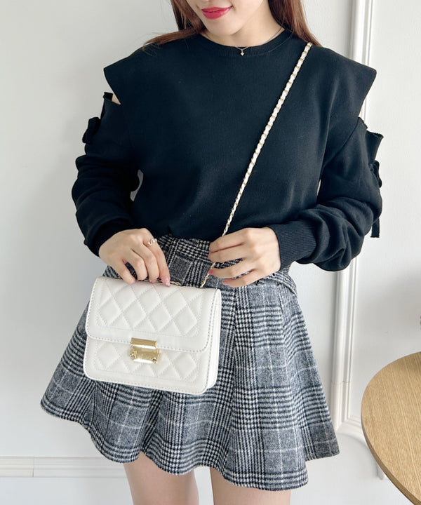 キルティングチェーンショルダーバッグ | LO1233472 | ホワイト