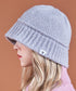 VARZAR(バザール)/Monogram Label Wool Knit Bucket Hat/モノグラム ラベル ウール ニット バケットハット | IL5233053 | グレー