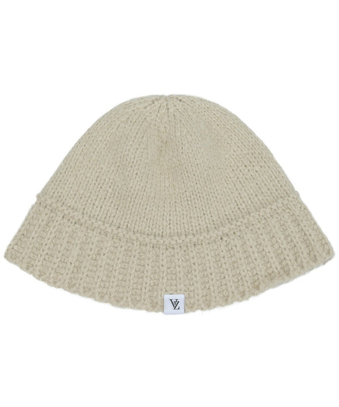 VARZAR(バザール)/Monogram Label Wool Knit Bucket Hat/モノグラム ラベル ウール ニット バケットハット | IL5233053 | ベージュ