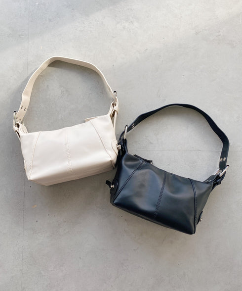 フェイクレザーベルトデザインハンドバッグ | WOMEN | WR1233013 | ブラック