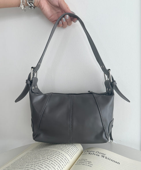 PUベルトデザインハンドバッグ | WR1233013 | グレー