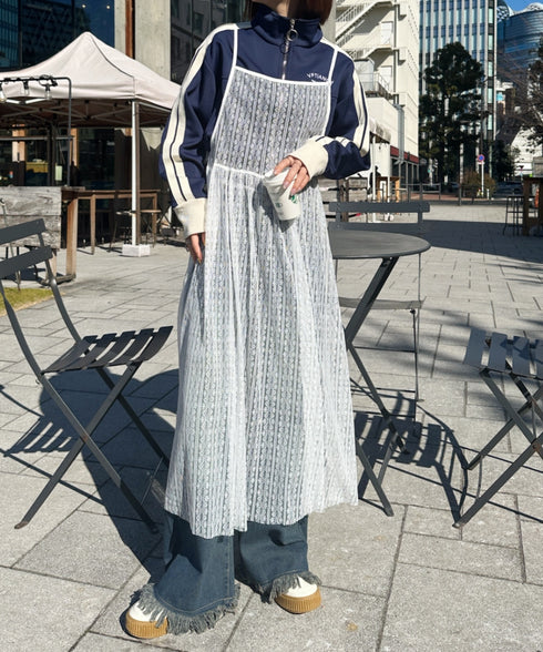 ラインショート丈トラックジャケット | CL2233573 | ネイビー