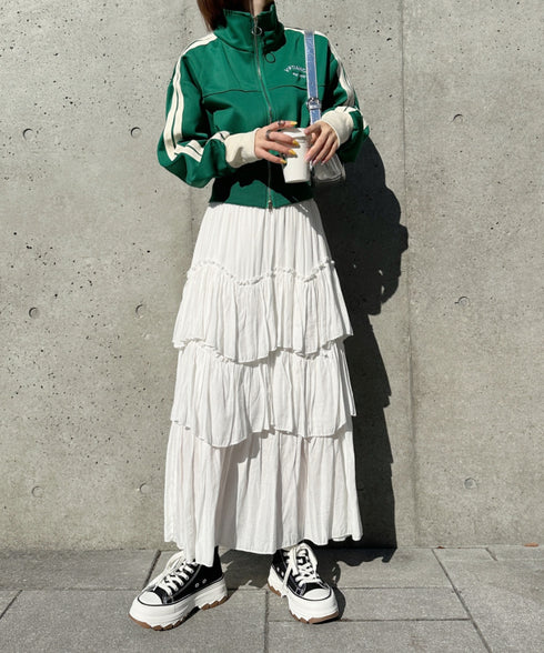 ラインショート丈トラックジャケット | CL2233573 | グリーン