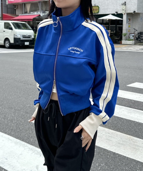 ラインショート丈トラックジャケット | CL2233573 | ブルー