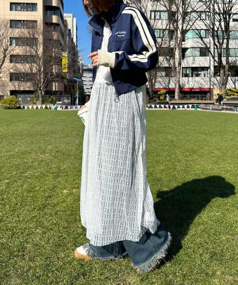 ラインショート丈トラックジャケット | CL2233573 | ネイビー