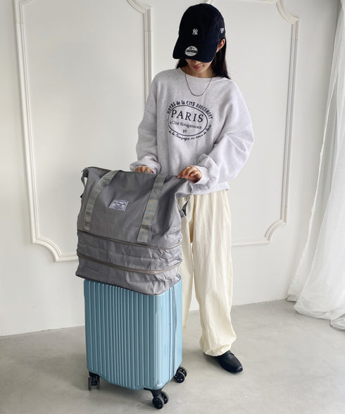 【大容量】2段階拡張トラベルバッグ | WOMEN | WR1233017 | グレー