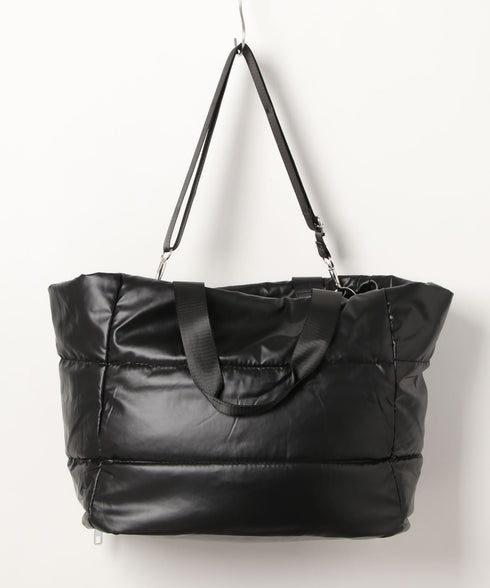 【大容量】メタリックキルティングトラベルバッグ | WR1233020 | ブラック