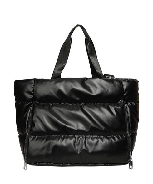 【大容量】メタリックキルティングトラベルバッグ | WR1233020 | ブラック