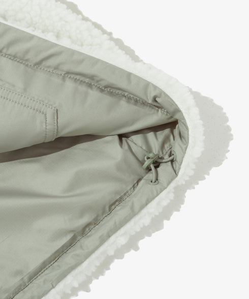 THE NORTH FACE(ザ・ノースフェイス)/2WAY リバーシブル 軽量 保温 プレイグリーン ボアフリース ナイロン ハーフジップアノラック/PLAY GREEN RVS FLEECE ANORAK | IM2234009 | アイボリー
