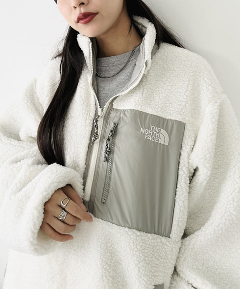 THE NORTH FACE(ザ・ノースフェイス)/2WAY リバーシブル 軽量 保温 プレイグリーン ボアフリース ナイロン ハーフジップアノラック/PLAY GREEN RVS FLEECE ANORAK | IM2234009 | アイボリー