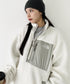 THE NORTH FACE(ザ・ノースフェイス)/2WAY リバーシブル 軽量 保温 プレイグリーン ボアフリース ナイロン ハーフジップアノラック/PLAY GREEN RVS FLEECE ANORAK | IM2234009 | アイボリー