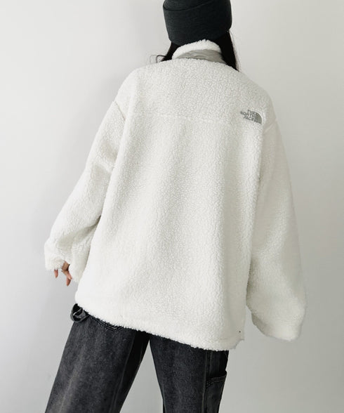 THE NORTH FACE(ザ・ノースフェイス)/2WAY リバーシブル 軽量 保温 プレイグリーン ボアフリース ナイロン ハーフジップアノラック/PLAY GREEN RVS FLEECE ANORAK | IM2234009 | アイボリー