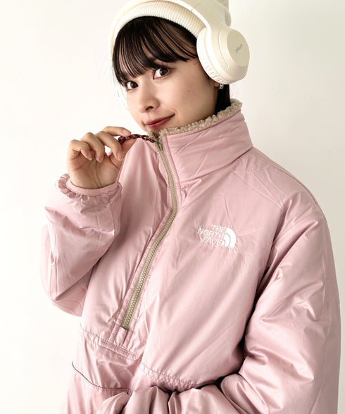 THE NORTH FACE(ザ・ノースフェイス)/2WAY リバーシブル 軽量 保温 プレイグリーン ボアフリース ナイロン ハーフジップアノラック/PLAY GREEN RVS FLEECE ANORAK | IM2234009 | キャメル