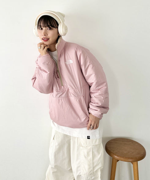 THE NORTH FACE(ザ・ノースフェイス)/2WAY リバーシブル 軽量 保温 プレイグリーン ボアフリース ナイロン ハーフジップアノラック/PLAY GREEN RVS FLEECE ANORAK | IM2234009 | キャメル