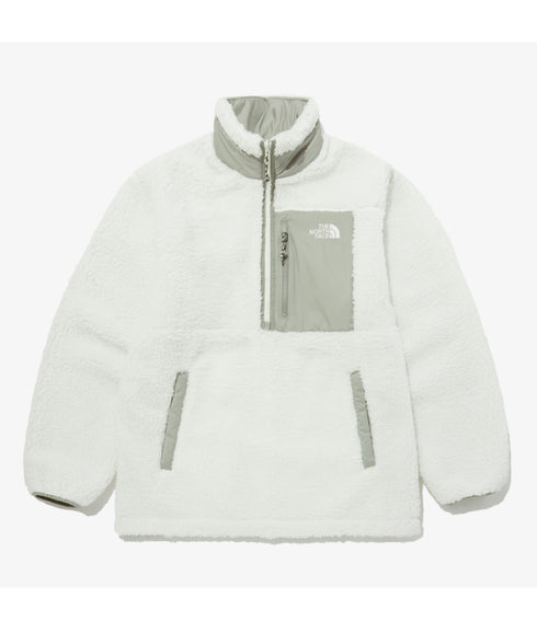 THE NORTH FACE(ザ・ノースフェイス)/2WAY リバーシブル 軽量 保温 プレイグリーン ボアフリース ナイロン ハーフジップアノラック/PLAY GREEN RVS FLEECE ANORAK | IM2234009 | アイボリー