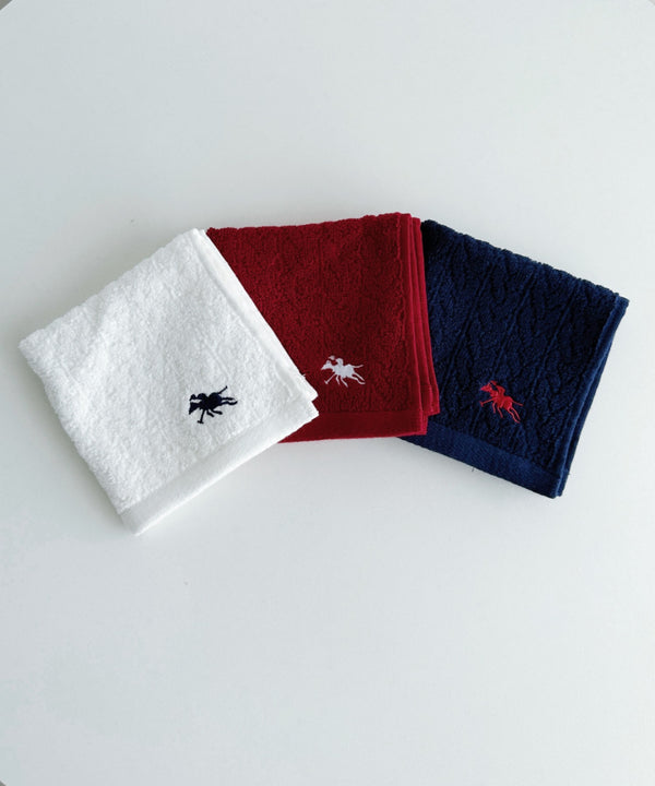 【POLO CHAMPS/ポロチャンプス】別注 ワンポイント刺繍 ミニタオルハンカチ | CL6233747 | レッド