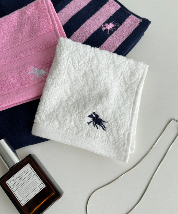 【POLO CHAMPS/ポロチャンプス】別注 ワンポイント刺繍 ミニタオルハンカチ | CL6233747 | ホワイト
