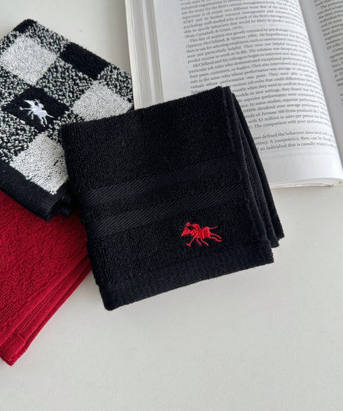 【POLO CHAMPS/ポロチャンプス】別注 ワンポイント刺繍 ミニタオルハンカチ | CL6233747 | ブラック