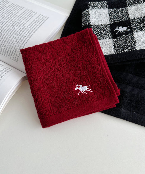 【POLO CHAMPS/ポロチャンプス】別注 ワンポイント刺繍 ミニタオルハンカチ | CL6233747 | レッド