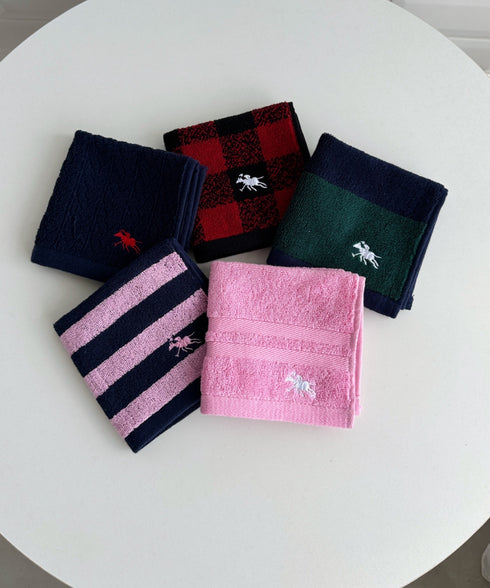 【POLO CHAMPS/ポロチャンプス】別注 ワンポイント刺繍 ミニタオルハンカチ | CL6233747 | ピンク