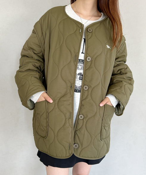 【POLO CHAMPS/ポロチャンプス】 別注 袖取り外し2WAYキルティングジャケット | MD2234001 | カーキ