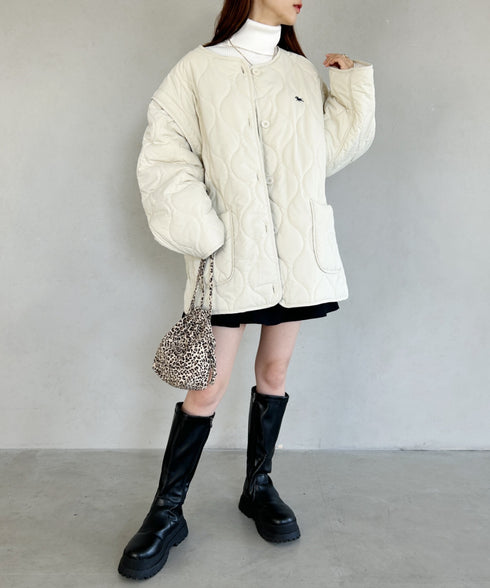 【POLO CHAMPS/ポロチャンプス】 別注 袖取り外し2WAYキルティングジャケット | MD2234001 | アイボリー