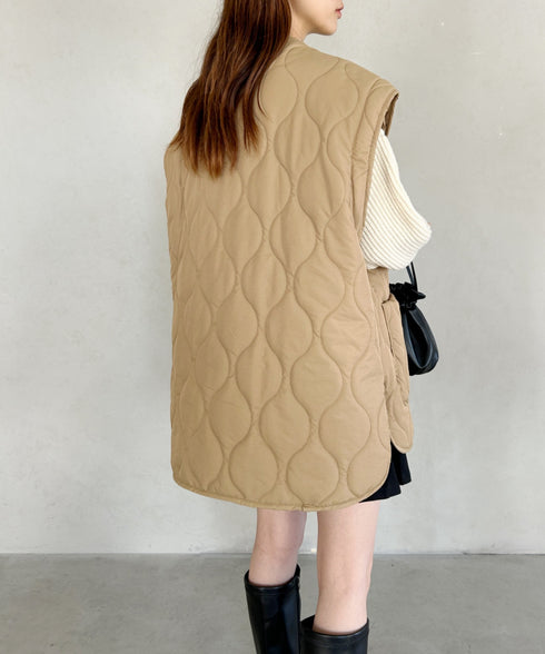 【POLO CHAMPS/ポロチャンプス】 別注 袖取り外し2WAYキルティングジャケット | MD2234001 | ベージュ