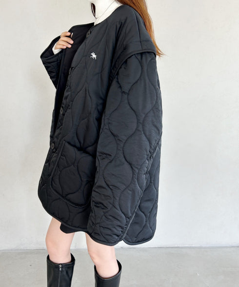 【POLO CHAMPS/ポロチャンプス】 別注 袖取り外し2WAYキルティングジャケット | MD2234001 | ブラック