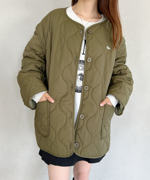 【POLO CHAMPS/ポロチャンプス】 別注 袖取り外し2WAYキルティングジャケット | MD2234001 | カーキ