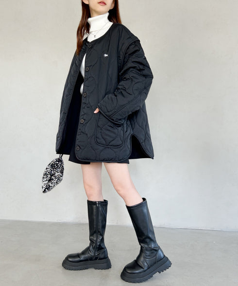 【POLO CHAMPS/ポロチャンプス】 別注 袖取り外し2WAYキルティングジャケット | MD2234001 | ブラック