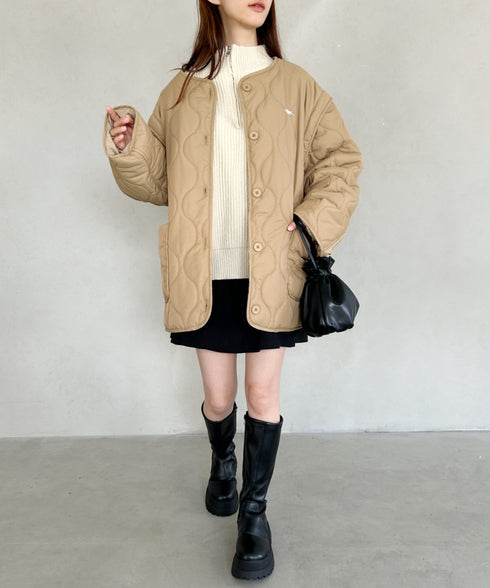 【POLO CHAMPS/ポロチャンプス】 別注 袖取り外し2WAYキルティングジャケット | MD2234001 | ベージュ