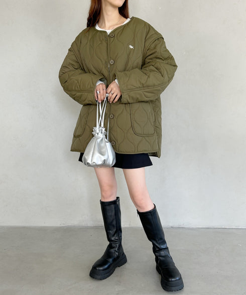 【POLO CHAMPS/ポロチャンプス】 別注 袖取り外し2WAYキルティングジャケット | MD2234001 | カーキ