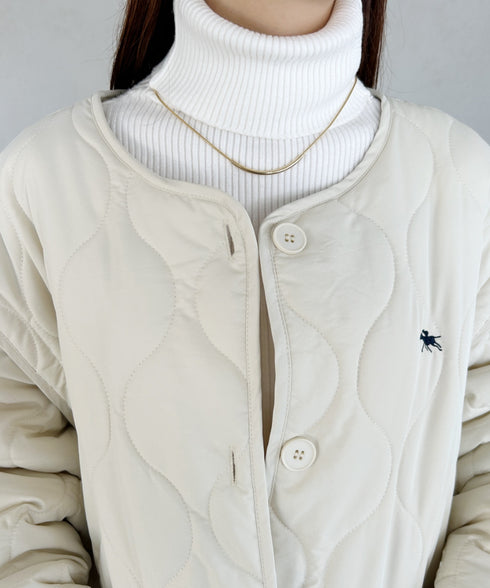 【POLO CHAMPS/ポロチャンプス】 別注 袖取り外し2WAYキルティングジャケット | MD2234001 | アイボリー