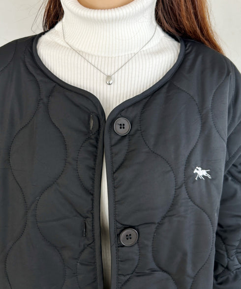 【POLO CHAMPS/ポロチャンプス】 別注 袖取り外し2WAYキルティングジャケット | MD2234001 | ブラック