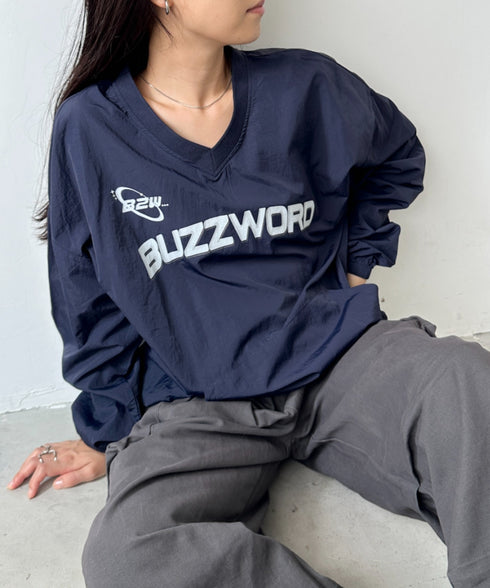 カレッジロゴ刺繍ナイロンプルオーバー | CL2233853 | ブルー系その他