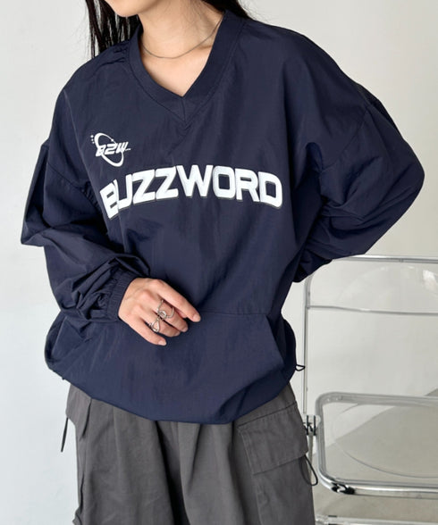 カレッジロゴ刺繍ナイロンプルオーバー | CL2233853 | ブルー系その他