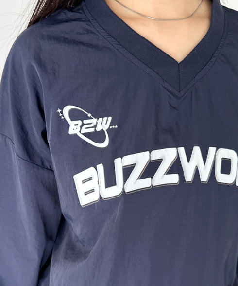 カレッジロゴ刺繍ナイロンプルオーバー | CL2233853 | ブルー系その他