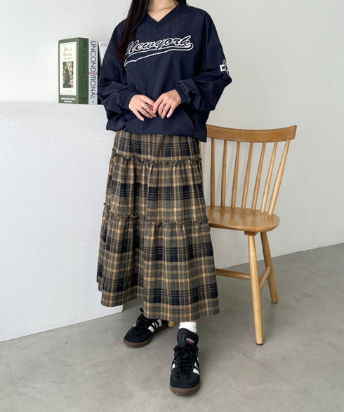 カレッジロゴ刺繍ナイロンプルオーバー | CL2233853 | ネイビー