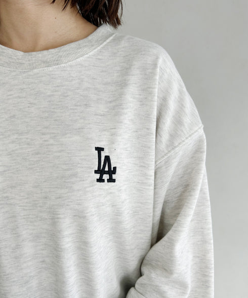 【MLB/エムエルビー】メジャーリーグベースボール 別注 チームロゴ刺繍 裏毛スウェット | MD2233027 | グレー系その他